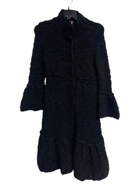 NEW Free People Chunky Knit Boucle Long Cardigan Coat Wool Blend Sweater XS